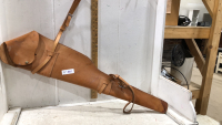 LEATHER GUN SCABBARD