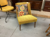 GOLD VELVET OCCASIONAL CHAIR