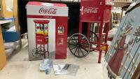 VINTAGE COCA-COLA THEMED POPCORN CART - COMPLETE UNIT