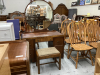 ANTIQUE VANITY WITH BENCH