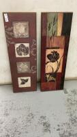 (2) WALL DECOR PIECES