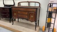 ANTIQUE BUFFET - 3 DRAWERS AND 2 CABINETS