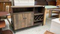 WINE CABINET W/ 3 FIXED SHELVES AND 1 ADJUSTABLE