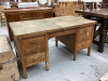 ANTIQUE OFFICE DESK - STAMPED C.P. 2493