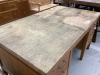 ANTIQUE OFFICE DESK - STAMPED C.P. 2493 - 2