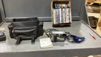 (2) ITEMS - SONY DIGITAL STILL CAMERA + BOX OF ASSORTED DVD&rsquo;S