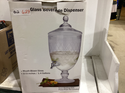 GLASS BEVERAGE DISPENSER