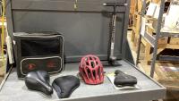 VICE BIKE HELMET, BIKE SEATS + AIR PUMP