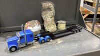 BOX W/ 3D SEMI TRUCK + TRAILER , 3D CORD/FILAMENT
