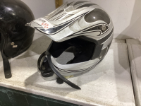 2 MOTORBIKE HELMETS