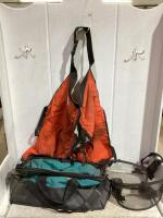MAKITA TOOL BAG W/ PROTECTIVE PANTS & MESH MASKS