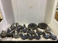 SHOP BOX OF SWIVEL CASTOR WHEELS & RUBBER WHEELS
