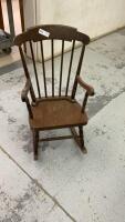 WOODEN CHILDREN ROCKER