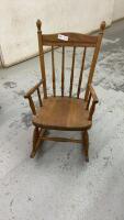 WOODEN CHILD&rsquo;S ROCKER