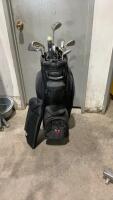 AMANATI GOLF BAG W/ 9 CLUBS