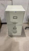 2 DRAWER METAL FILING CABINET