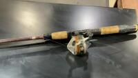 (2) FISHING RODS - ONLY 1 HAS A ZEBCO REEL