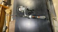 RED WOLF FISHNG ROD W/ GENESIS REEL