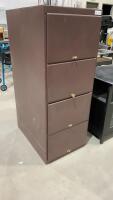 4 DRAWER WOODEN FILING CABINET