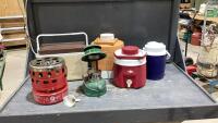 SHELF #6 - COOLER, WATER JUGS, LANTERN, HEATER