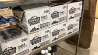 SHELF #17 - (7) BOXES OF CLEAR PLASTIC JARS WITH LIDS
