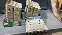 (2) FLATS OF USED EGG CARTONS
