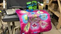 (2)BOXES - MASSAGERS, KIDS PLAY MAT, AND OTHER TOYS