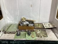 SHOP BOX OF CLOCK PARTS