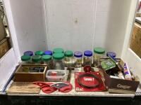 SHOP BOX OF MISCELLANEOUS WOODWORK