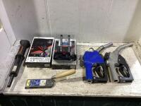 SHOP BOX W/ (2) FUEL PUMPS, (2) LED CAR LIGHTS, MARGIN FLOAT, FASTENER