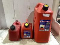 (3) JERRY CANS GASOLINE