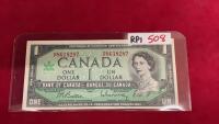 CANADA $1 BILL -CENTENNIAL 1967