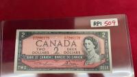 CANADA $2 BILL - 1954