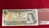 CANADA $1 BILL - 1973