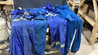 BOX W/(4) PAIR OF COVERALLS