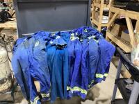 BOX W/(4) PAIR OF COVERALLS