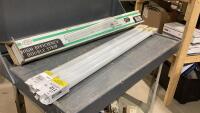 DOUBLE FLUORESCENT STRIP LIGHT + (2) PACKS OF T12 BULBS