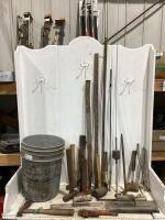 SHOP PAIL OF MISCELLANEOUS TOOLS