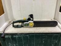 14" YARDWORKS CORDED ELETRIC CHAINSAW W/ CHAIN PROTECTIVE CASE