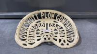 ANTIQUE COCKSHUTT PLOW COMPANY CAST IMPLEMENT SEAT