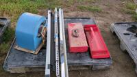 Tool boxes, blower, tile edging, truck topper