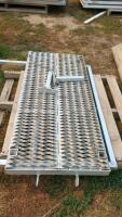Aluminum grated platform