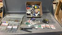 BOX OF ASSORTED SCREWS, PLUMBING ITEM
