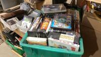 (3)BOXES - DVD&rsquo;S, VIDEO, GAMES + CD&rsquo;S