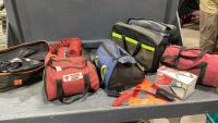 TOTE W/ ROADSIDE SAFETY PACKS, SMALL AIR COMPRESSOR, 12V VACUUM