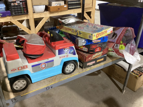 SHELF 14- DUPLO, BOARD GAMES, RIDE ON FIRETRUCK