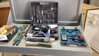 (3)MASTERCRAFT MULTI METER + PARTIAL &ldquo;FIX IT&rdquo; TOOL KIT + FLAT OF MISC TOOL