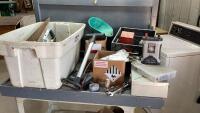 TOTE + CRATE - HATCHETS, TREMCLAD, SHELF BRACKETS, BATTERY POST CLEANER