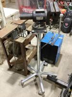 MASTERCRAFT MAXIMUM HEAVY-DUTY MULTI-PURPOSE ROTATING BENCH VISE W/ ROLLER STAND