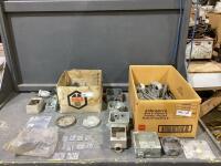 SHOP BOX OF MIXED ELETRICAL BOXES & MISCELLANEOUS PARTS